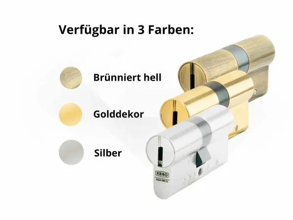 Doppelzylinder ASSA ABLOY KESO 8000 Omega² / 81.F15 Ultra